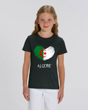 Tee-Shirt Enfant - COEUR CRAYON ALGERIE - manche Courte - coupe Droite - col Rond
