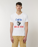 Tee-Shirt Homme - C EST TOI QUE JE VEUX - manche Courte - coupe Droite - col V