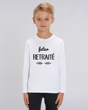 Tee-Shirt Enfant - FUTUR-RETRAITE - manche Longue - coupe Droite - col Rond