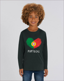 Tee-Shirt Enfant - COEUR CRAYON PORTUGAL - manche Longue - coupe Droite - col Rond