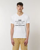 Tee-Shirt Homme - CITATION OSACR WILDE - manche Courte - coupe Droite - col V