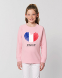 Sweat-Shirt Enfant - COEUR CRAYON FRANCE - manche Longue - coupe Droite - col Rond