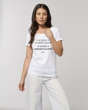 Tee-Shirt Femme - CITATION CONFUCIUS - manche Courte - coupe Classique - col Rond