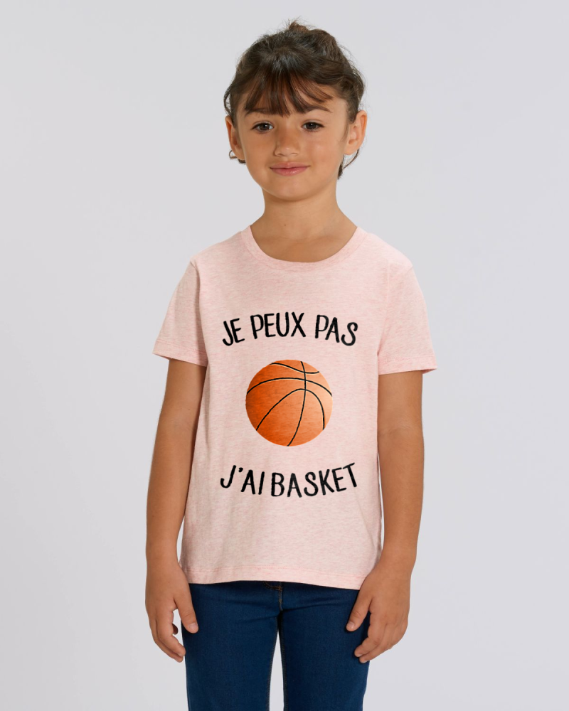 T-shirt en coton à motif basket